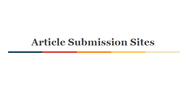 Free High PR Article Submission Sites